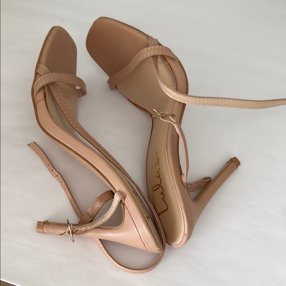Lulu's Nude Strappy Heels
